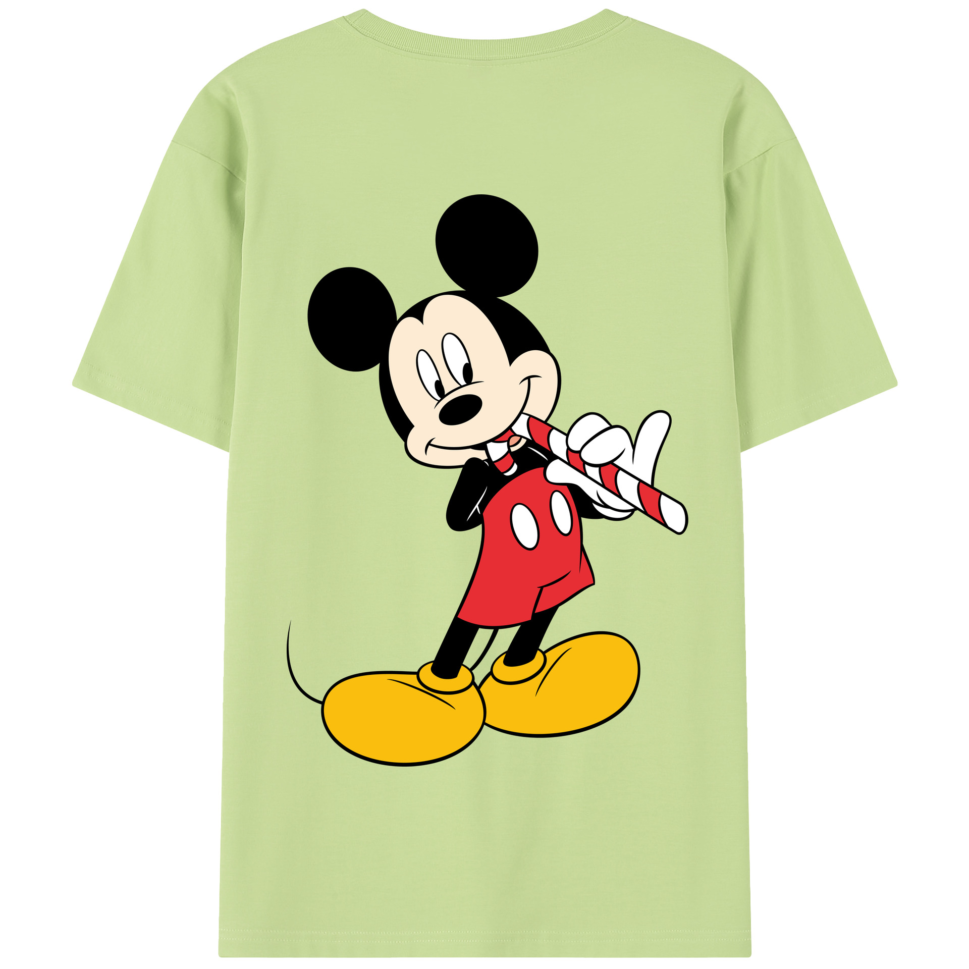 （画像用） ミッキーマウス Mickey Mouse 綿100％半袖Tシャツ（背面プリント）